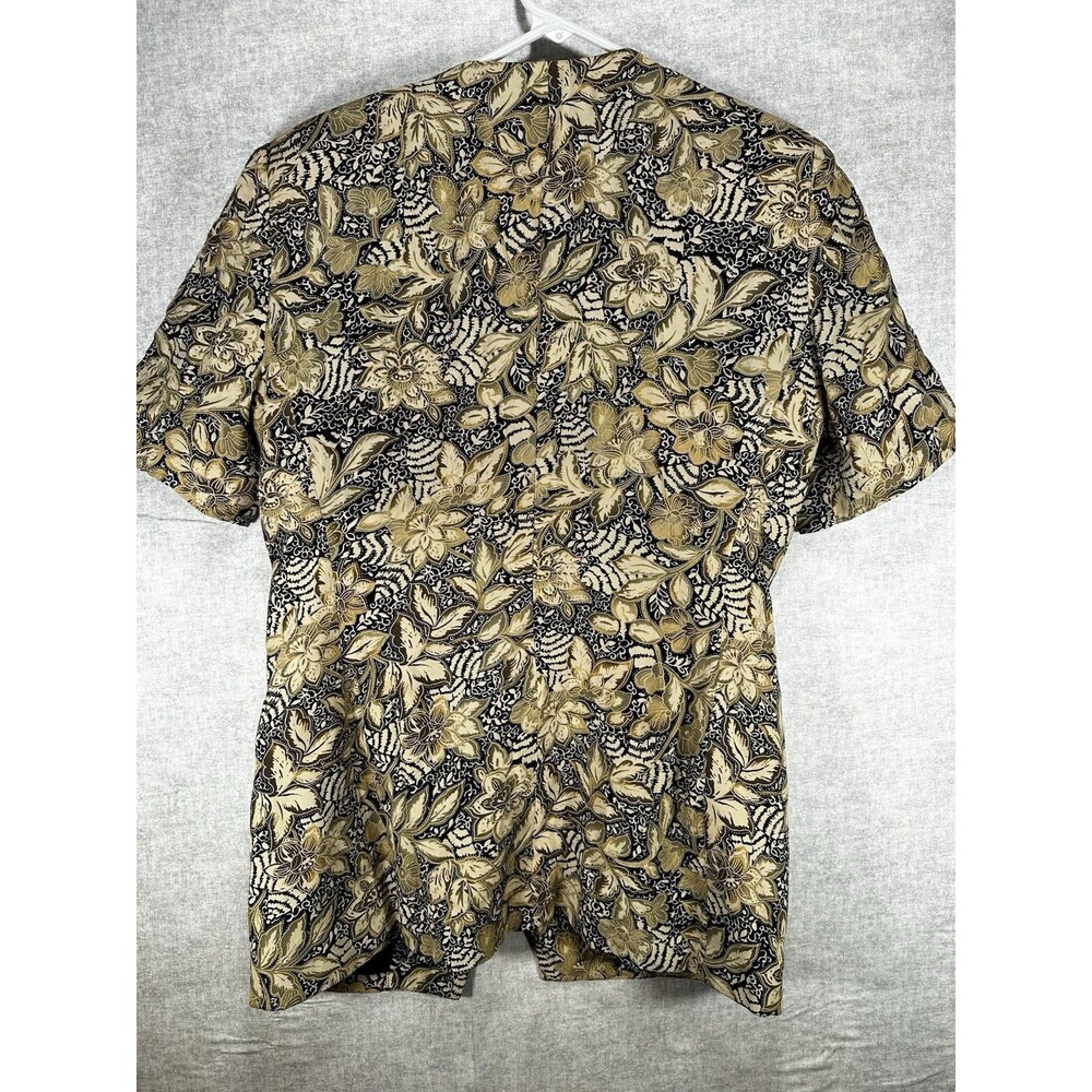 Saville Suit Floral Women's Blazer Size 8 Rayon Buttons Shoulder Pads - Picture 7 of 9